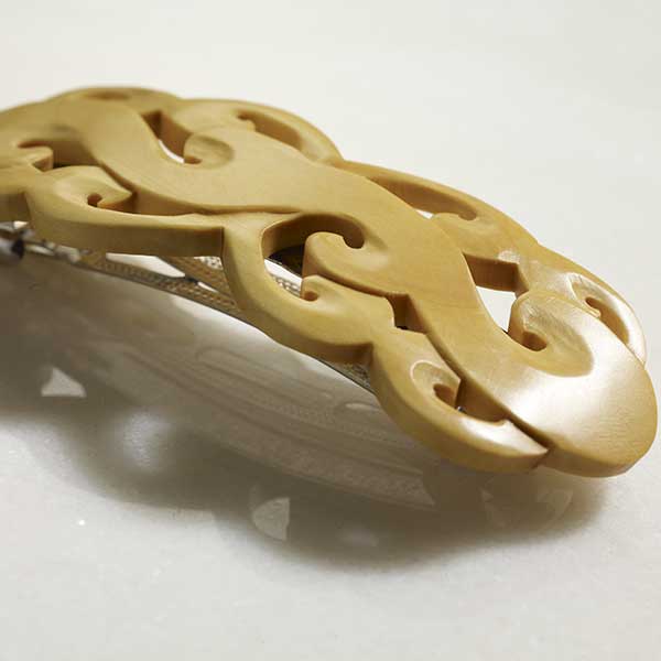 Barrette arabesque  buis japonais   B